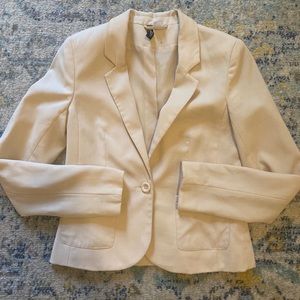 Like new cream fitted H&M blazer